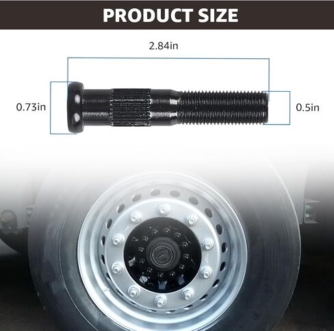 6PCS 1/2"-20 x 2.70 Press-in Wheel Studs Compatible with Dexter Press-in Wheel Studs 5200, 6000 7000, lb 7-262 Trailer, Replacement 007-262-00, 00726200, 7-262, K71-686-0 in Kuwait