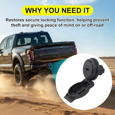 Spare Tire Carrier Lock Cylinder for Ford F-150 2015-2025 F-250 F-350 Super Duty 2017-2025, Rear Bumper Tire Carrier Lock Replacement in Kuwait