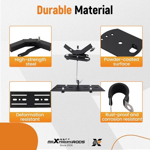 maXpeedingrods Spare Tire Carrier, Spare Tire Mount for Roof Platform Cargo Baskets with Spare Tires up to 35 inches in Kuwait