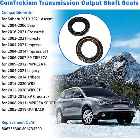 مجموعات ختم المحور الأمامي لسوبارو امبريزا WRX STi، Legacy، Outback، Forester، Tribeca، XV Crosstrek، أختام عمود نقل الحركة الأيسر والأيمن تحل محل 806735290 806735300 in Kuwait