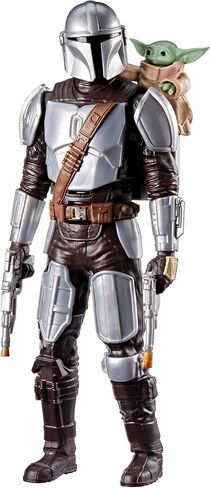 STAR WARS The Mandalorian & Grogu Bounty Blaster, 11-Inch Action Figure with Sound Effects, Interactive Toys for Boys & Girls Ages 4+ in Kuwait