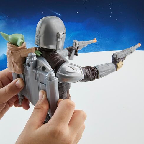 STAR WARS The Mandalorian & Grogu Bounty Blaster, 11-Inch Action Figure with Sound Effects, Interactive Toys for Boys & Girls Ages 4+ in Kuwait