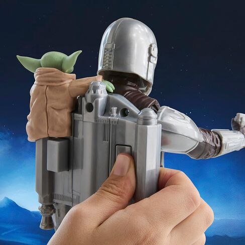STAR WARS The Mandalorian & Grogu Bounty Blaster, 11-Inch Action Figure with Sound Effects, Interactive Toys for Boys & Girls Ages 4+ in Kuwait
