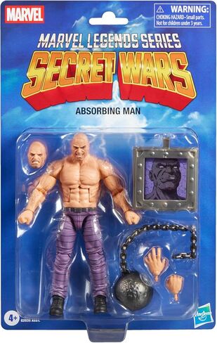 Marvel Legends Series Secret Wars Absorbing Man, Retro Comics Collectible 6 Inch Action Figure with Lenticular Shield in Kuwait