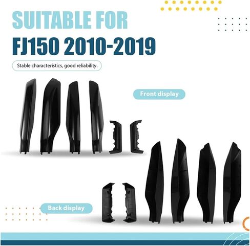 6Pcs/Set Compatible For Toyota Land Cruiser Prado FJ150 2010-2019 Black Roof Rack Bar Rail End Cover Protection Shell in Kuwait