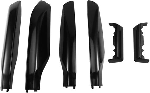 6Pcs/Set Compatible For Toyota Land Cruiser Prado FJ150 2010-2019 Black Roof Rack Bar Rail End Cover Protection Shell in Kuwait
