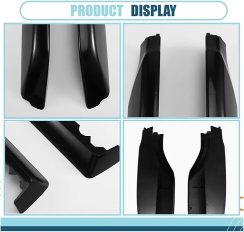 6Pcs/Set Compatible For Toyota Land Cruiser Prado FJ150 2010-2019 Black Roof Rack Bar Rail End Cover Protection Shell in Kuwait