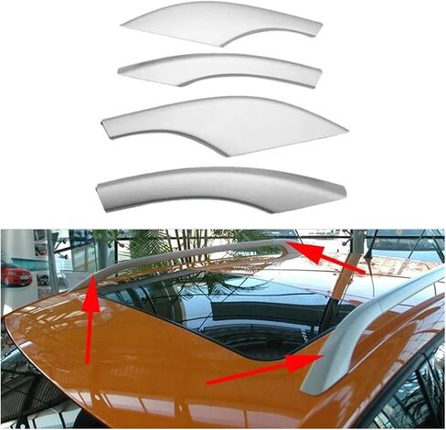 Auto Roof Luggage Rack Guard Cover Luggage Cover Luggage Rack Protective Cover Cap Compatible For VW CROSS POLO 2007-2011 in Kuwait