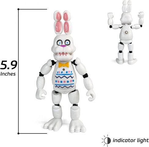 تويزفيل مستوحاة من خمس ليالٍ في فريدي | مجموعة الشوكولاتة | مجموعة ألعاب مجسمات فريدي (FNAF) مكونة من 6 قطع [روك ستار آند تشوكليت فريدي، بوني، تشيكا، عيد الفصح، فريدي فروستبير] in Kuwait