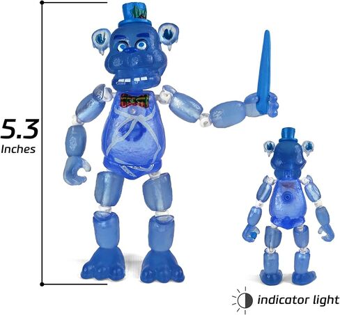 تويزفيل مستوحاة من خمس ليالٍ في فريدي | مجموعة الشوكولاتة | مجموعة ألعاب مجسمات فريدي (FNAF) مكونة من 6 قطع [روك ستار آند تشوكليت فريدي، بوني، تشيكا، عيد الفصح، فريدي فروستبير] in Kuwait