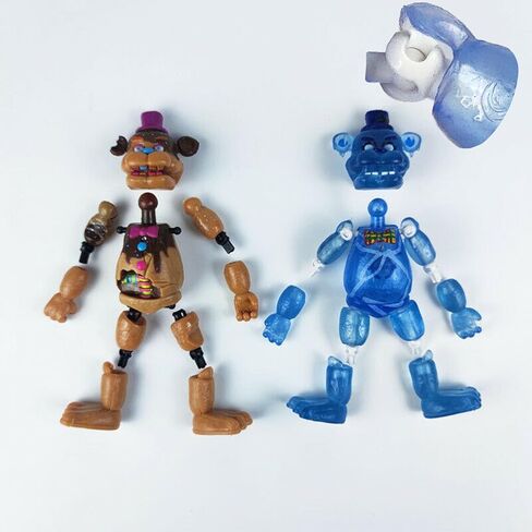 تويزفيل مستوحاة من خمس ليالٍ في فريدي | مجموعة الشوكولاتة | مجموعة ألعاب مجسمات فريدي (FNAF) مكونة من 6 قطع [روك ستار آند تشوكليت فريدي، بوني، تشيكا، عيد الفصح، فريدي فروستبير] in Kuwait