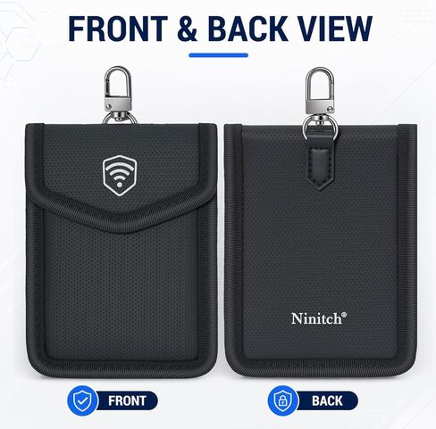 Faraday Bag for Key Fob, Car Key Signal Blocker Pouch, Waterproof RFID Blocking Faraday Pouch for Car Keys, Key Fob Protector Case for Keyless Entry Remotes in Kuwait