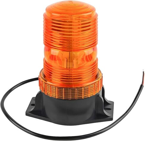 Car Amber LED Strobe Lights, Magnetic Vehicle Safety Warning Emergency Flashing Beacon Lights, Automitive Roof Top Flasher Lamp Accessories, Universal for Trucks Tractor Bus (Orange) in Kuwait