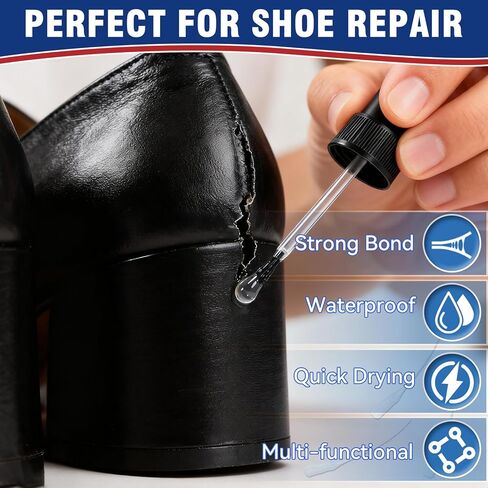 Shoe Glue, 30 g Clear Super Glue for Shoe Repair, Fast Curing & Waterproof Adhesive for Repairing Boots, Sneakers, Heels, Hiking Shoes, Leather Handbags and More in Kuwait