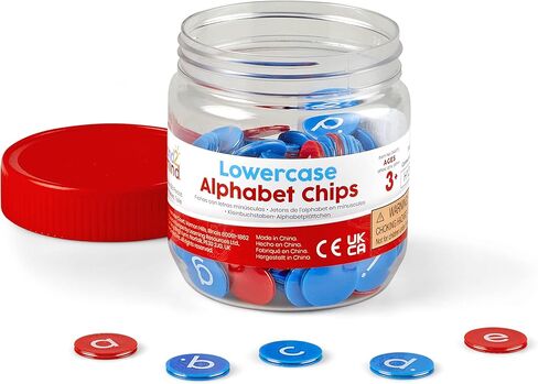 hand2mind Lowercase Alphabet Chips, Toddler Learning Letters for Spelling, Learn to Spell for Kids, Reading Tools for Kids, Science of Reading Manipulatives, Teaching Supplies Kindergarten in Kuwait