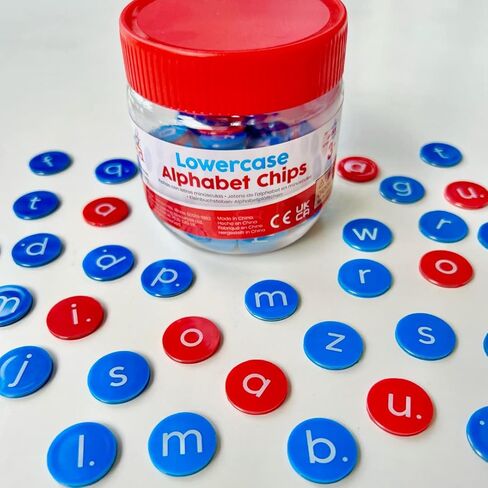 hand2mind Lowercase Alphabet Chips, Toddler Learning Letters for Spelling, Learn to Spell for Kids, Reading Tools for Kids, Science of Reading Manipulatives, Teaching Supplies Kindergarten in Kuwait