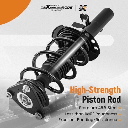maxpeedingrods 172907 172908 دعامة أمامية لسيارة Ford Focus 2013-2018 1.0L 2.0L L4 Hatchback/Sedan، دعامة ممتص الصدمات مع مجموعة زنبركية ملفوفة (قطعتان دعامة أمامية) in Kuwait