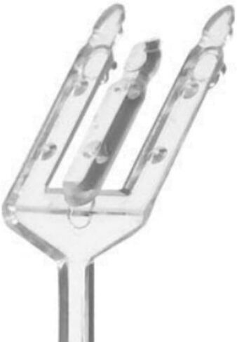 Clear Plastic Slant Head Floral Pick Cardholder 18" (100 Pieces) in Kuwait
