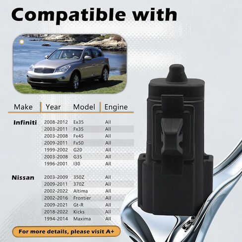 Ambient Air Temperature Sensor Compatible with 370Z Altima EX35 FX35 FX45 2009-2012 Replaces # 27722-3VA0A,2771031U00, 2772231U00, 277223VA0A in Kuwait