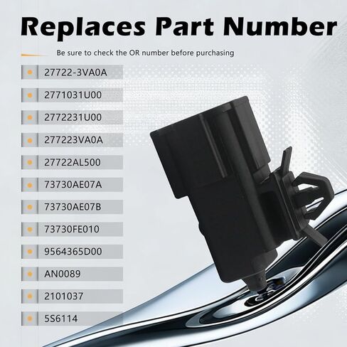 Ambient Air Temperature Sensor Compatible with 370Z Altima EX35 FX35 FX45 2009-2012 Replaces # 27722-3VA0A,2771031U00, 2772231U00, 277223VA0A in Kuwait