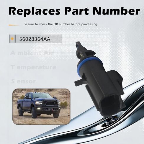 Air Charge Temperature Sensor Ambient Air Temperature Sensor Compatible with Chrysler 200 2011-2014 Replaces # 56028364AA in Kuwait