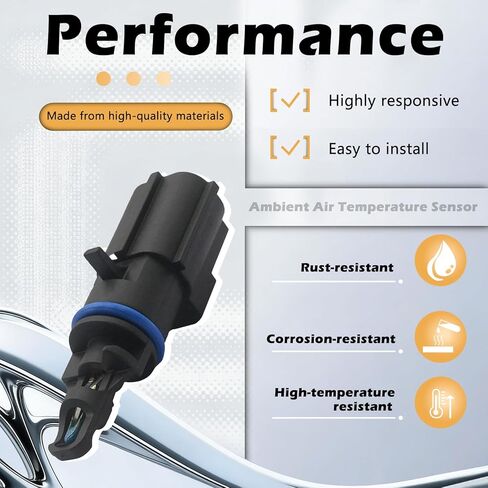 Air Charge Temperature Sensor Ambient Air Temperature Sensor Compatible with Chrysler 200 2011-2014 Replaces # 56028364AA in Kuwait