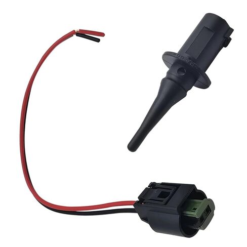 2 PCS Outer Ambient Air Temperature Sensor, Real-time Ambient Temperature Monitoring with Harness Plug, OEM #0075421318 0005428418 5S11829, Compatible with Mercedes-Benz (Black)​ in Kuwait