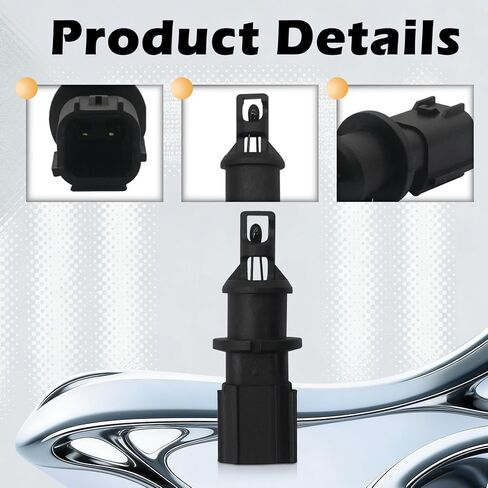 Air Intake Charge Temperature Sensor Ambient Air Temperature Sensor Compatible with Chrysler 300 2005-2010 Replaces # 4606487AB 4606487AA in Kuwait