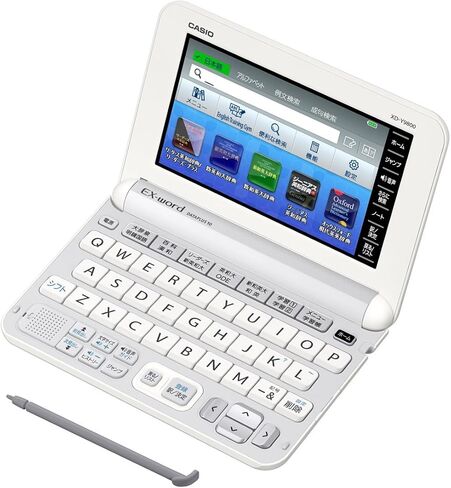 قاموس كاسيو الالكتروني داتا بلس 6 ممارسة اللغة الانجليزية موديل XD-Y9800WE محتوى ابيض 170 in Kuwait