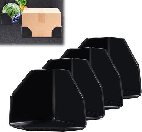 Rislobx 4PCS Car Trunk Organizer Blocks with Hook and Loop Fastener, Automotive Tidy Storage Organisation Accessories for Truck, SUV, Sedan, Available to Wool Carpet (Black) in Kuwait