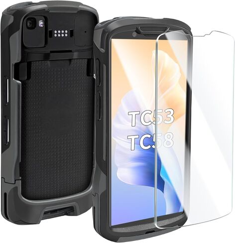 TC53 Protective Case with Screen Protector [2026 New Version] Rugged Case for Symbol Zebra Scanner TC53 TC58 Protective Cover Mobile Computer Scanner Case in Kuwait