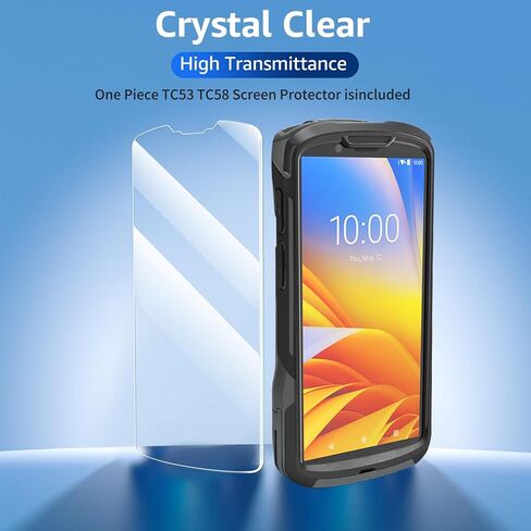 TC53 Protective Case with Screen Protector [2026 New Version] Rugged Case for Symbol Zebra Scanner TC53 TC58 Protective Cover Mobile Computer Scanner Case in Kuwait