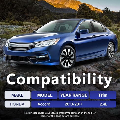 1 قطعة منقي هواء المحرك أنبوب خرطوم مدخل مع مشابك متوافق مع Honda Accord 2013 2014 2015 2016 2017، 2.4L مدخل هواء مرشح أنبوب أنبوب التمهيد يستبدل #696-050 17228-5A2-A00 in Kuwait