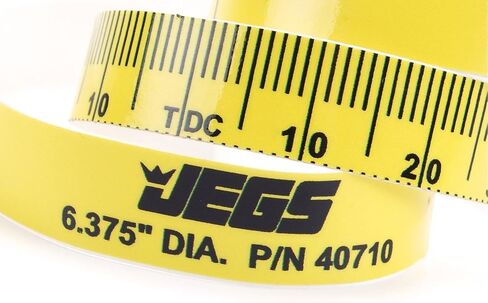 شريط توقيت JEGS | لمحركات فورد ذات الكتلة الصغيرة | يستخدم مع 6.375 بوصة. موازن/مثبط متناسق | صنع في الولايات المتحدة الأمريكية | زيادة درجة واحدة من 20 درجة ATDC إلى 65 درجة BTDC in Kuwait