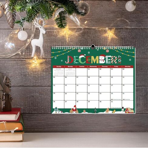 GuassLee Wall Calendar 2026-2027, 19 Months Running from Jun. 2026 to Dec. 2027, 14" X 11" Paper Hanging Planner Wall with Thick Paper for Office Home Planning & Organizing in Kuwait
