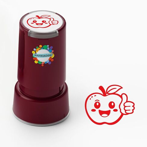 Self-Inking Star Stamp for Teachers, Hand Stamps for Events and Classroom, Teacher Stamps for School, Greeting Cards, and Scrapbooks (0.79inch, Smiley Five-Pointed Star) in Saudi Arabia