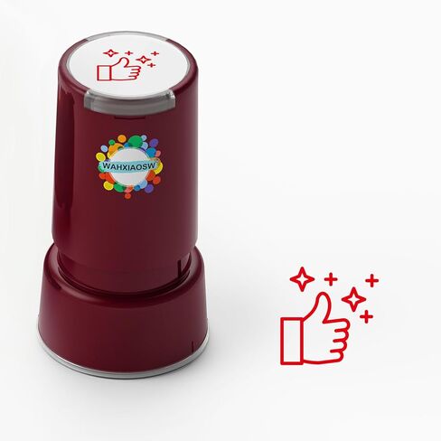 Self-Inking Star Stamp for Teachers, Hand Stamps for Events and Classroom, Teacher Stamps for School, Greeting Cards, and Scrapbooks (0.79inch, Smiley Five-Pointed Star) in Saudi Arabia