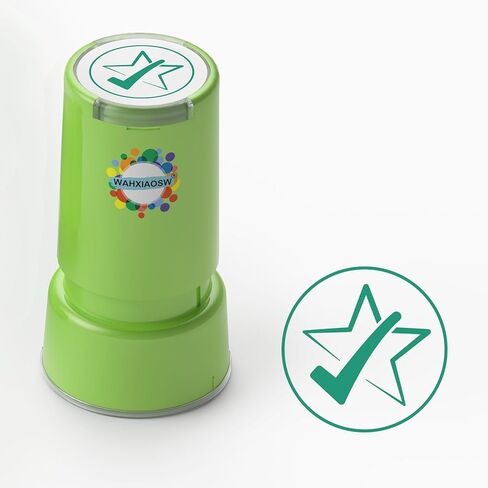 Self-Inking Star Stamp for Teachers, Hand Stamps for Events and Classroom, Teacher Stamps for School, Greeting Cards, and Scrapbooks (0.79inch, Smiley Five-Pointed Star) in Saudi Arabia