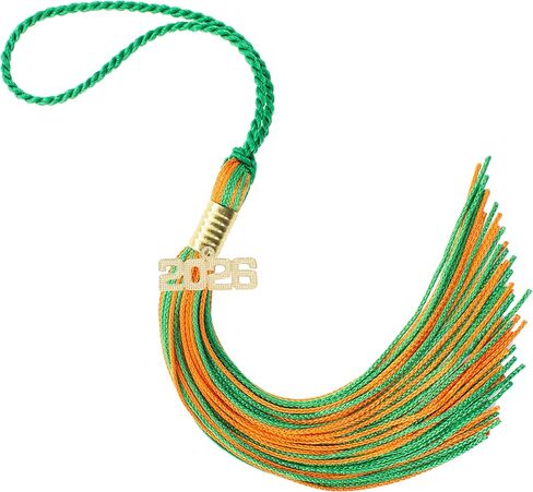 شرابة التخرج من Tassel Depot 2026 باللون الأرجواني/الأبيض - متوفرة بكل الألوان المدرسية - صُنعت في الولايات المتحدة الأمريكية in Kuwait