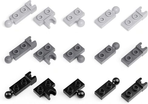 150 Piece Ball Joints Bulk Building Bricks Parts, Compatible with Lego Parts and Pieces, Mixed Colors, Black, Light Gray, Dark Gray, Classic Building Sets Bulk Bricks in Kuwait