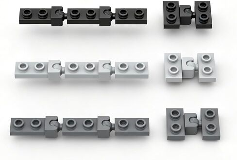 150 Piece Ball Joints Bulk Building Bricks Parts, Compatible with Lego Parts and Pieces, Mixed Colors, Black, Light Gray, Dark Gray, Classic Building Sets Bulk Bricks in Kuwait