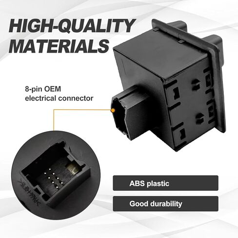 Trailer Brake Control Switch, Compatible with Chevy Avalanche 2008-2013, Silverado 1500 2008-2013, Silverado 2500HD 2007-2014, Tahoe 2008-2014 etc, Replace# 15823719 & 15926102 in Kuwait