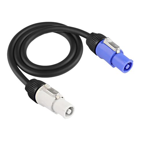 كابل Rasha Professional Power Jumper - Powercon-to-Powercon، 3 أسلاك 14AWG، مقاوم لدرجة الحرارة العالية/الضغط (+105 درجة فهرنهايت)، ضمان لمدة عامين، مناسب تمامًا للاتصال الآمن (عبوة من 4 قطع، 10 أقدام) in Kuwait
