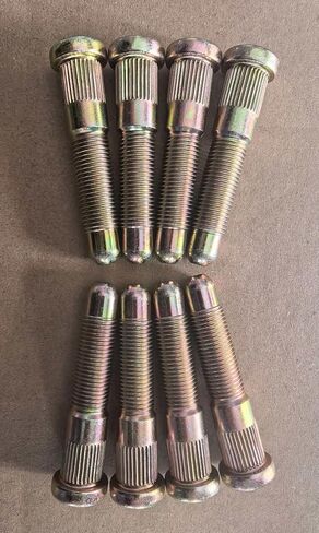 8 قطع M14x1.50 مسامير أمامية مسننة 610-643 11610692 بديلة لموديلات 2011-2025 شيفروليه سيلفرادو 3500 HD، GMC Sierra 3500 HD مع عجلات خلفية مزدوجة (DRW) in Kuwait