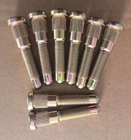 8 قطع M14x1.50 مسامير أمامية مسننة 610-643 11610692 بديلة لموديلات 2011-2025 شيفروليه سيلفرادو 3500 HD، GMC Sierra 3500 HD مع عجلات خلفية مزدوجة (DRW) in Kuwait