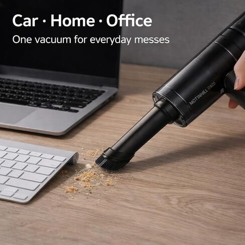 Handheld Vacuum Cordless with 13KPa High Power Suction, Portable Hand Vacuum for Car & Home, 3-Speed Control, USB-C Rechargeable Mini Vacuum Cleaner, Washable HEPA Filter, 30-Min Runtime in Kuwait