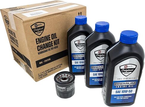 Exmark 146-3247 Oil Change Kit for Kawasaki FX 751-1000 Lazer Z E-Series X-Series S-Series 10W50 in Kuwait