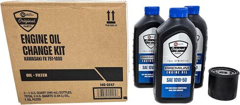 Exmark 146-3247 Oil Change Kit for Kawasaki FX 751-1000 Lazer Z E-Series X-Series S-Series 10W50 in Kuwait