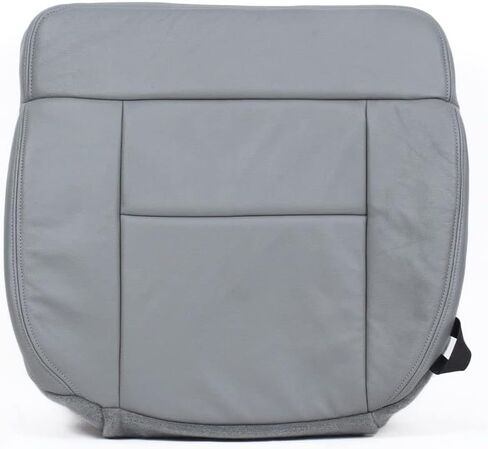 Richmond Auto Upholstery - Driver Side Bottom Replacement Leather Seat Cover, Gray Compatible with 2004-2008 Ford F-150 XLT in Kuwait