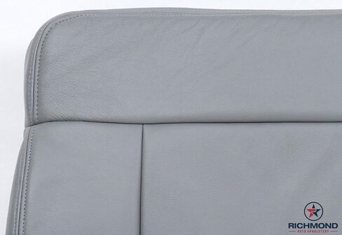 Richmond Auto Upholstery - Driver Side Bottom Replacement Leather Seat Cover, Gray Compatible with 2004-2008 Ford F-150 XLT in Kuwait